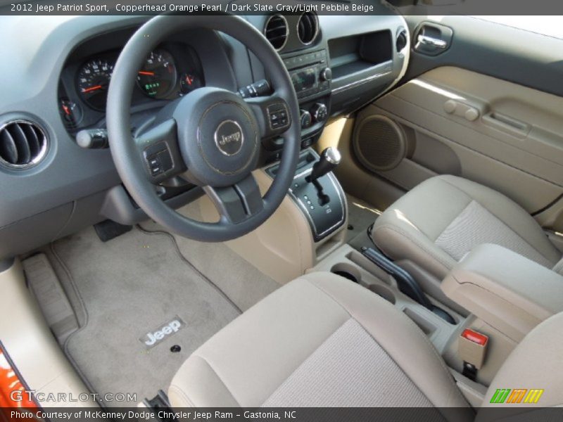Dark Slate Gray/Light Pebble Beige Interior - 2012 Patriot Sport 