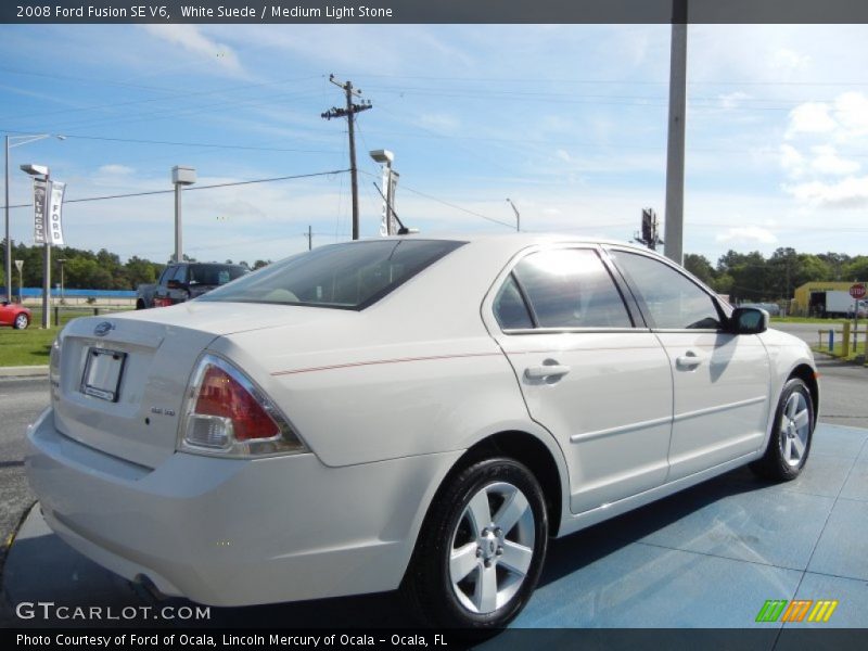 White Suede / Medium Light Stone 2008 Ford Fusion SE V6