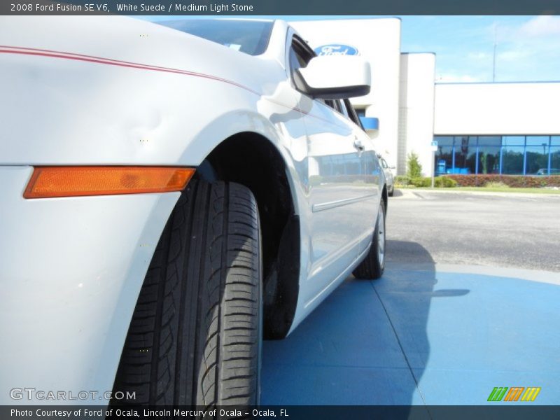 White Suede / Medium Light Stone 2008 Ford Fusion SE V6