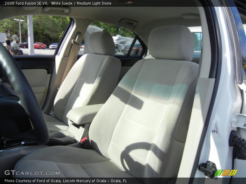 White Suede / Medium Light Stone 2008 Ford Fusion SE V6