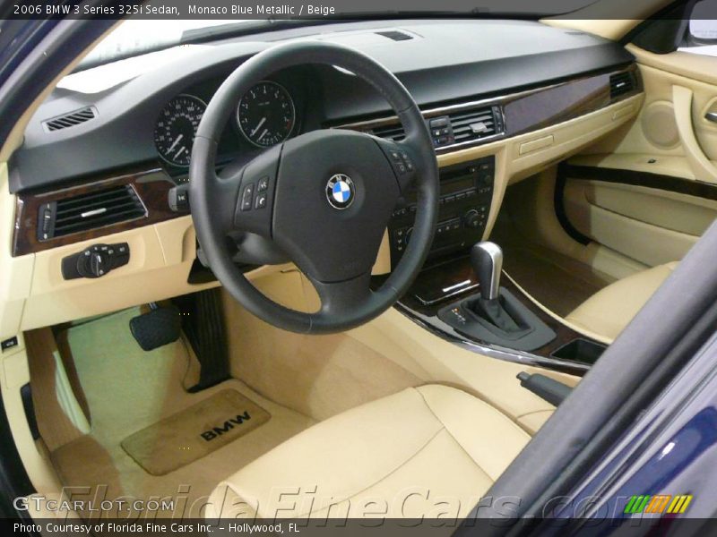 Monaco Blue Metallic / Beige 2006 BMW 3 Series 325i Sedan