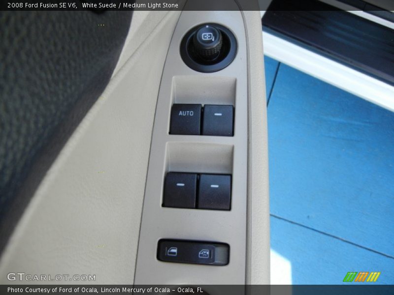 White Suede / Medium Light Stone 2008 Ford Fusion SE V6