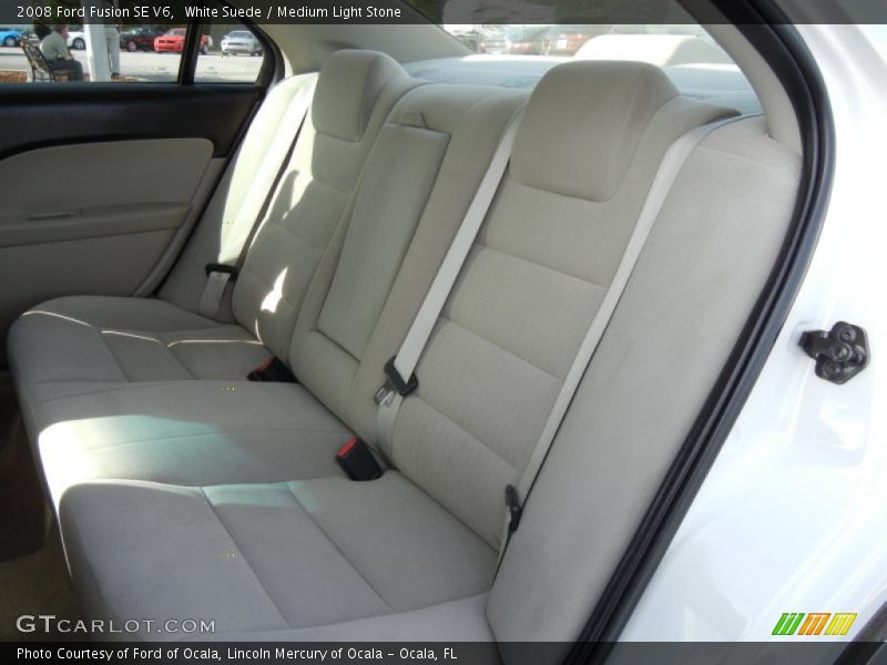 White Suede / Medium Light Stone 2008 Ford Fusion SE V6