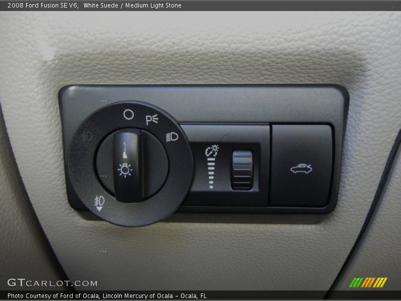 White Suede / Medium Light Stone 2008 Ford Fusion SE V6