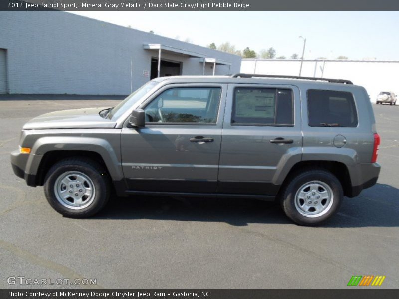 Mineral Gray Metallic / Dark Slate Gray/Light Pebble Beige 2012 Jeep Patriot Sport