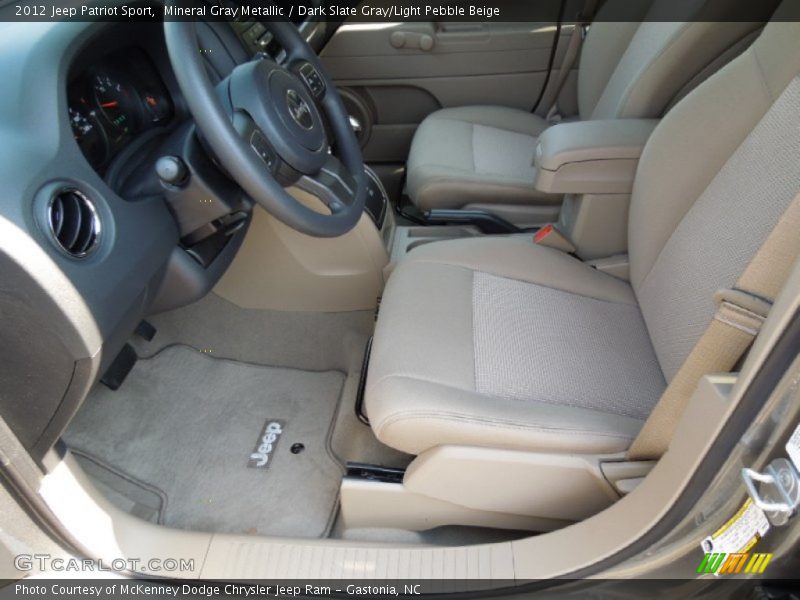 Mineral Gray Metallic / Dark Slate Gray/Light Pebble Beige 2012 Jeep Patriot Sport