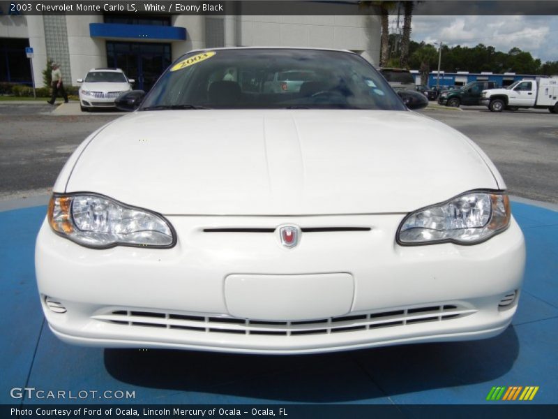White / Ebony Black 2003 Chevrolet Monte Carlo LS