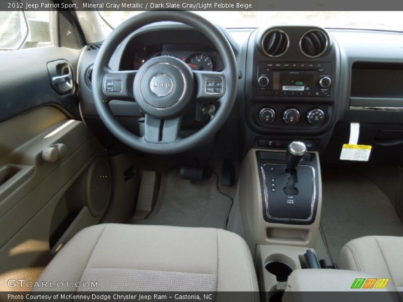 Mineral Gray Metallic / Dark Slate Gray/Light Pebble Beige 2012 Jeep Patriot Sport