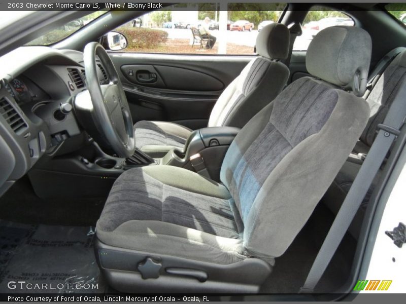  2003 Monte Carlo LS Ebony Black Interior