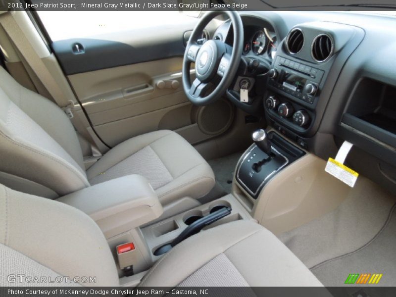 Mineral Gray Metallic / Dark Slate Gray/Light Pebble Beige 2012 Jeep Patriot Sport