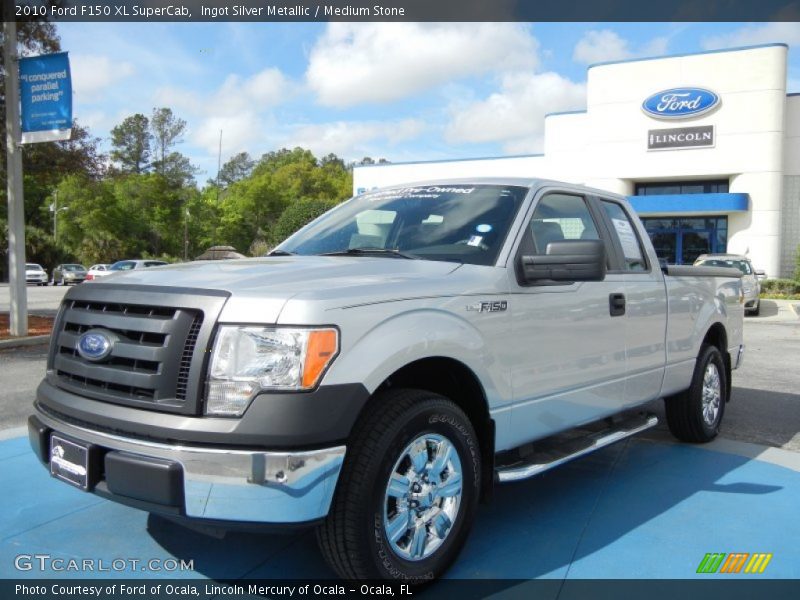 Ingot Silver Metallic / Medium Stone 2010 Ford F150 XL SuperCab