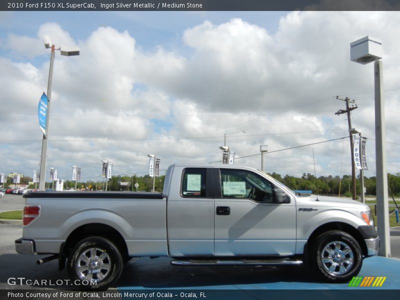 Ingot Silver Metallic / Medium Stone 2010 Ford F150 XL SuperCab