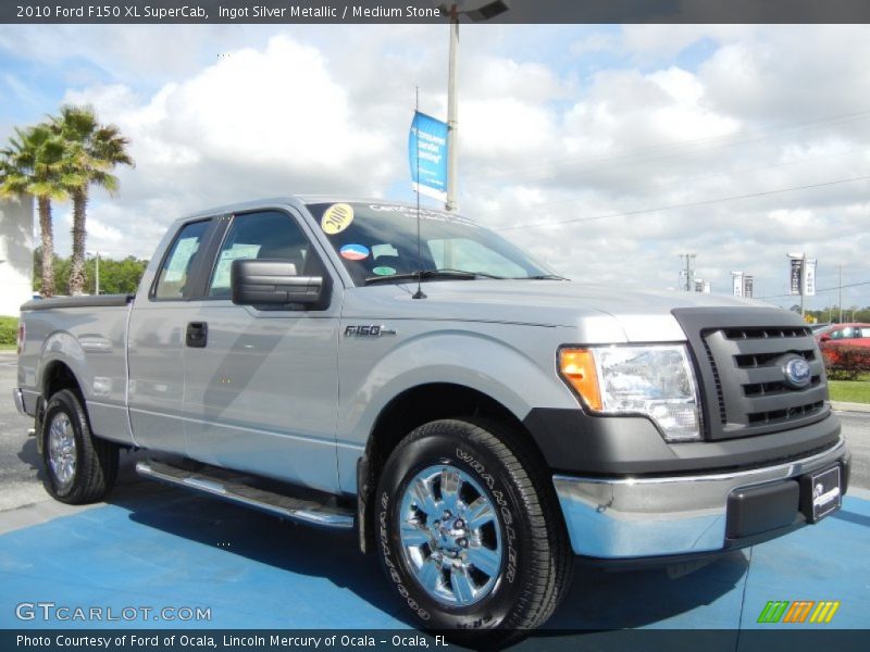 Ingot Silver Metallic / Medium Stone 2010 Ford F150 XL SuperCab