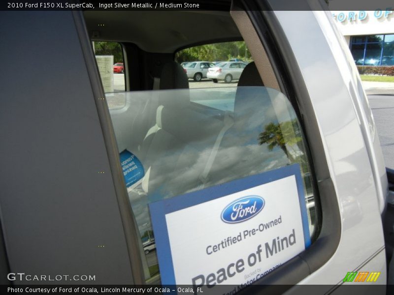 Ingot Silver Metallic / Medium Stone 2010 Ford F150 XL SuperCab