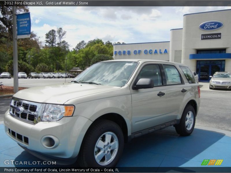 Gold Leaf Metallic / Stone 2012 Ford Escape XLS