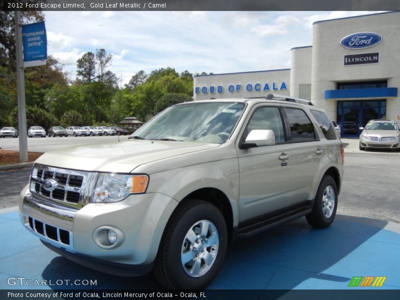Gold Leaf Metallic / Camel 2012 Ford Escape Limited