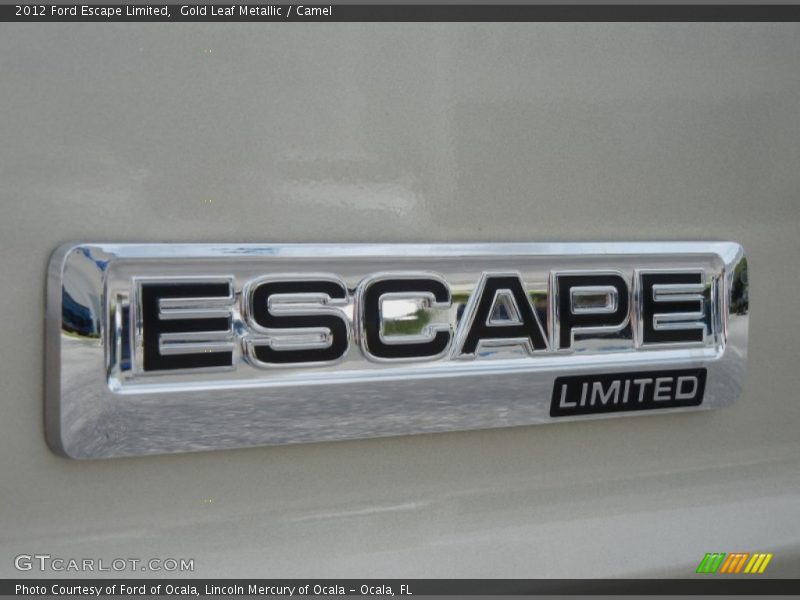 Gold Leaf Metallic / Camel 2012 Ford Escape Limited