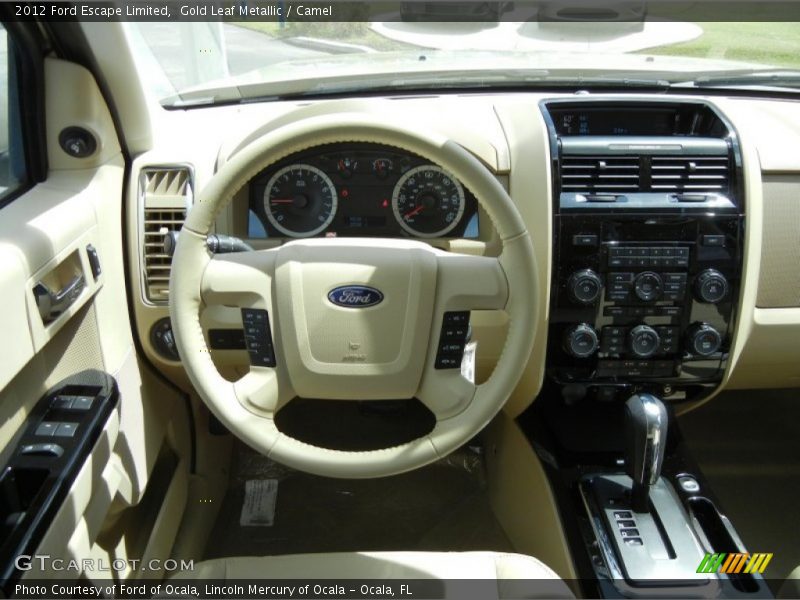 Gold Leaf Metallic / Camel 2012 Ford Escape Limited