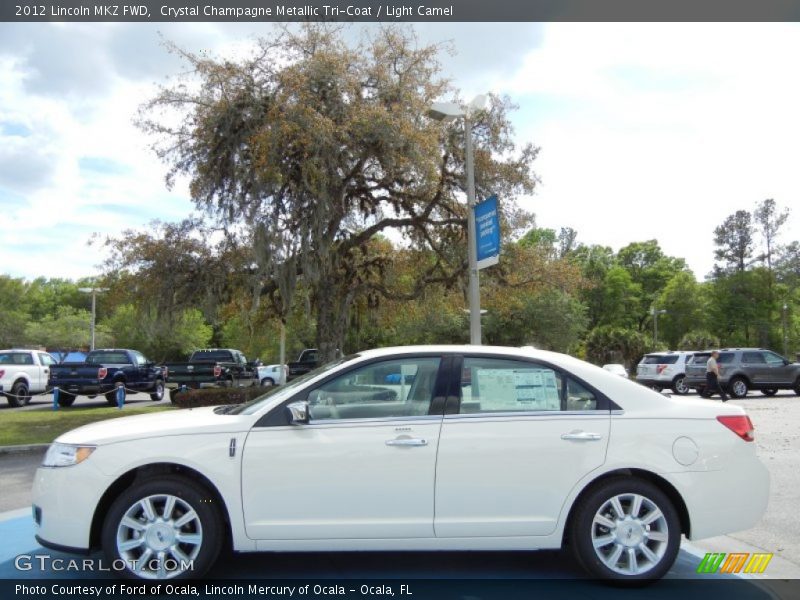 Crystal Champagne Metallic Tri-Coat / Light Camel 2012 Lincoln MKZ FWD