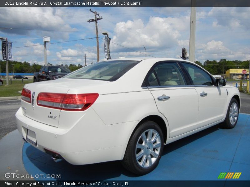 Crystal Champagne Metallic Tri-Coat / Light Camel 2012 Lincoln MKZ FWD