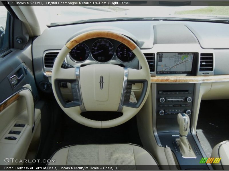 Crystal Champagne Metallic Tri-Coat / Light Camel 2012 Lincoln MKZ FWD