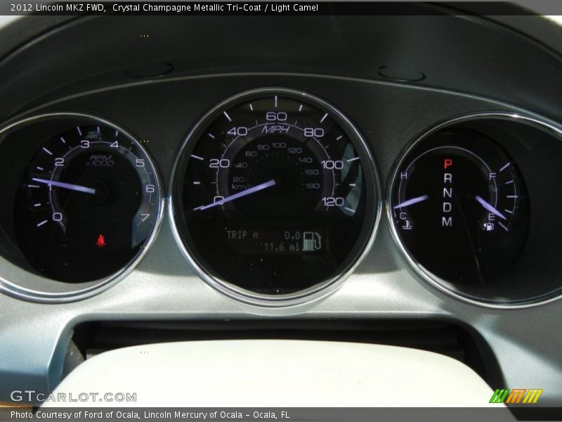 Crystal Champagne Metallic Tri-Coat / Light Camel 2012 Lincoln MKZ FWD