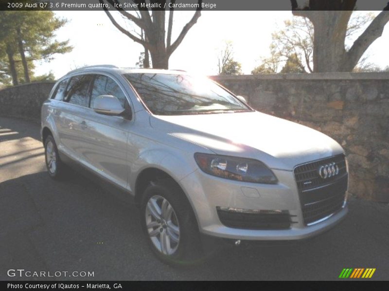 Ice Silver Metallic / Cardamom Beige 2009 Audi Q7 3.6 Premium quattro