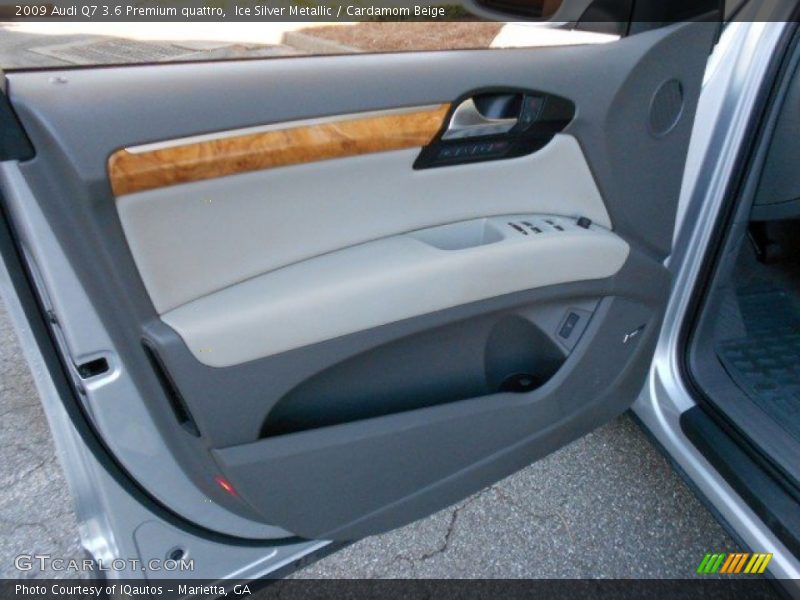 Ice Silver Metallic / Cardamom Beige 2009 Audi Q7 3.6 Premium quattro
