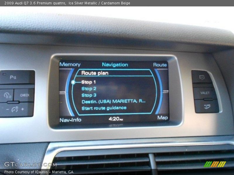 Ice Silver Metallic / Cardamom Beige 2009 Audi Q7 3.6 Premium quattro