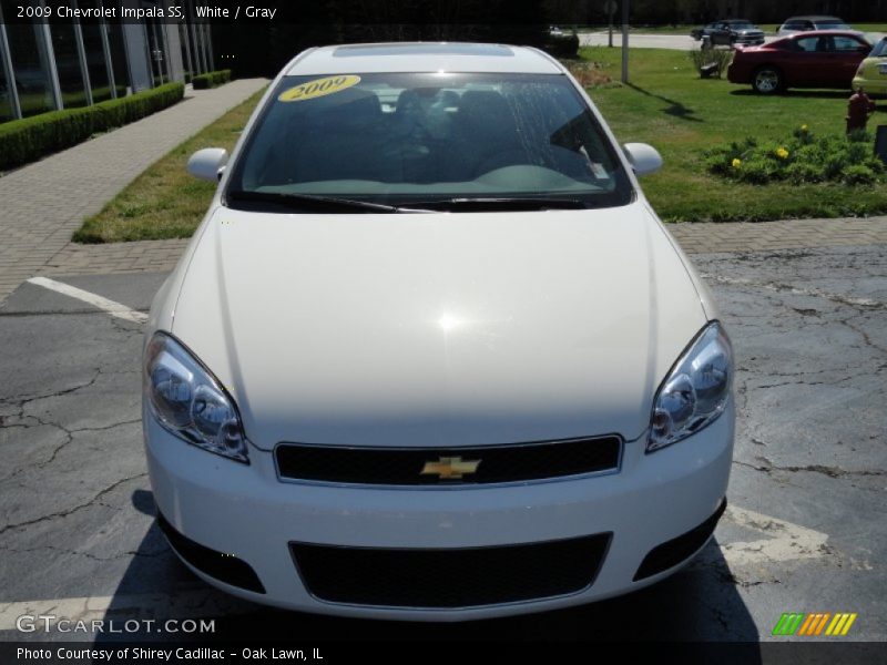 White / Gray 2009 Chevrolet Impala SS