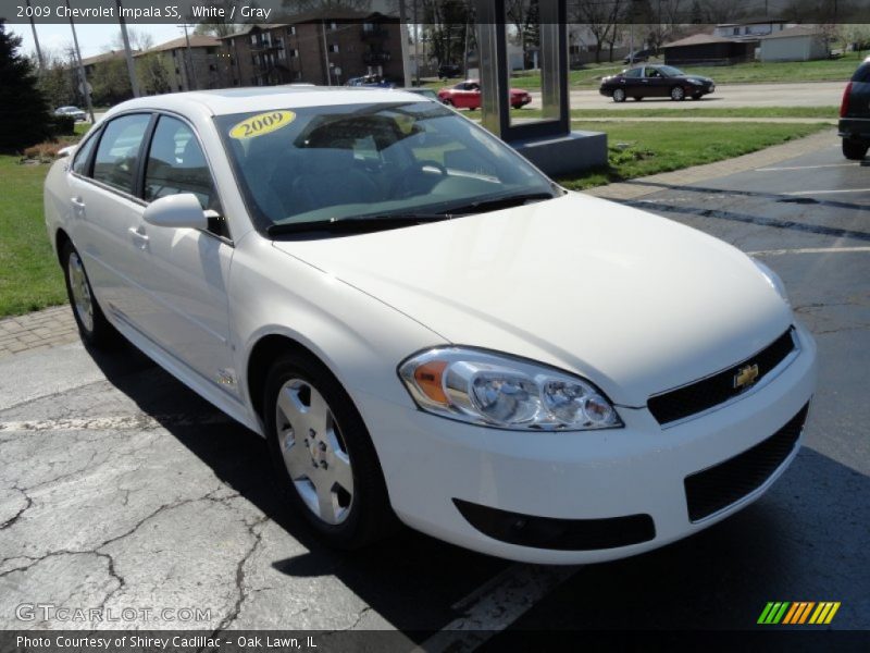 White / Gray 2009 Chevrolet Impala SS