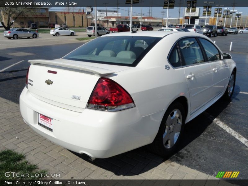 White / Gray 2009 Chevrolet Impala SS