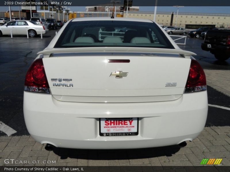 White / Gray 2009 Chevrolet Impala SS