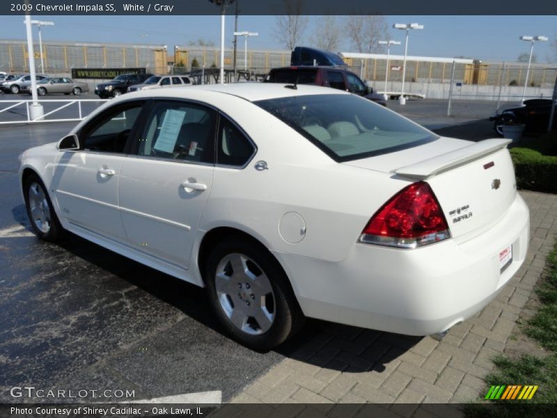 White / Gray 2009 Chevrolet Impala SS