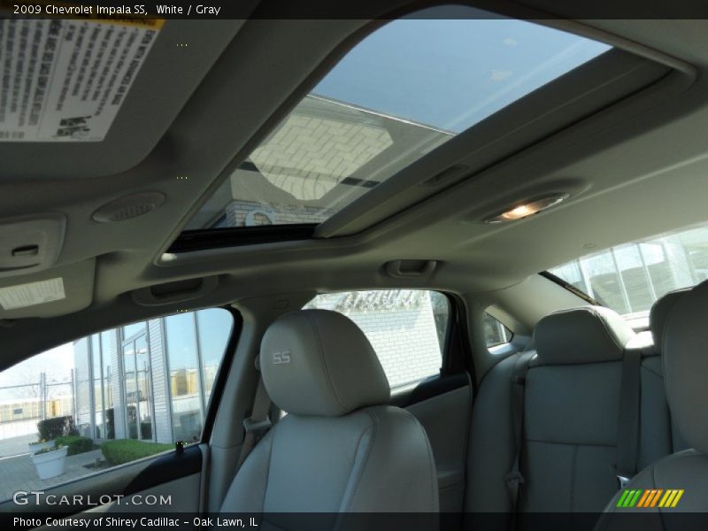 White / Gray 2009 Chevrolet Impala SS