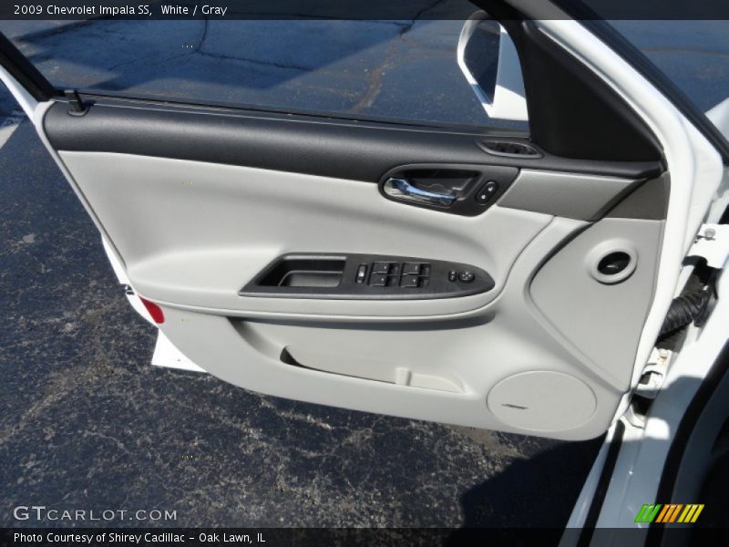 White / Gray 2009 Chevrolet Impala SS