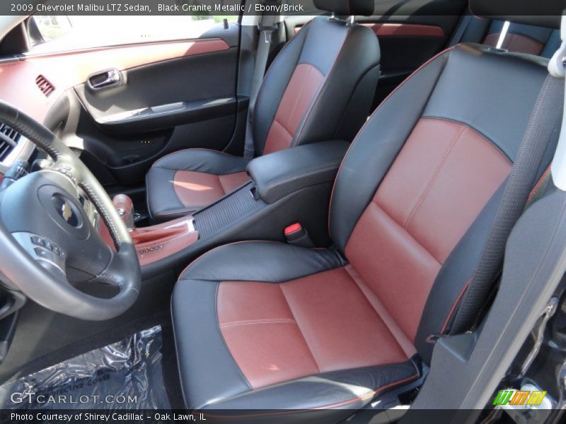  2009 Malibu LTZ Sedan Ebony/Brick Interior