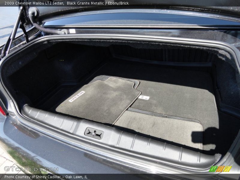 Black Granite Metallic / Ebony/Brick 2009 Chevrolet Malibu LTZ Sedan