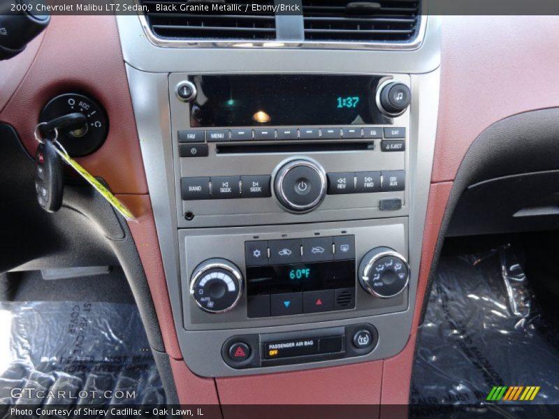 Black Granite Metallic / Ebony/Brick 2009 Chevrolet Malibu LTZ Sedan