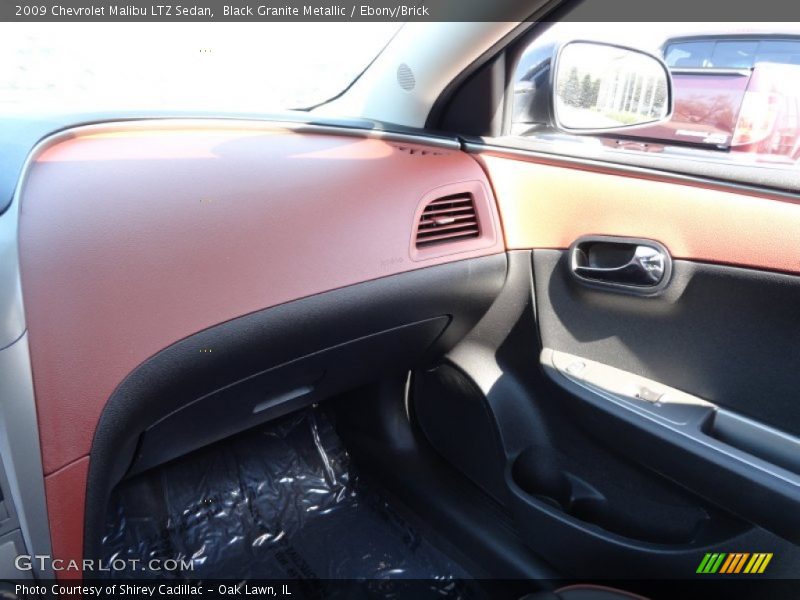 Black Granite Metallic / Ebony/Brick 2009 Chevrolet Malibu LTZ Sedan