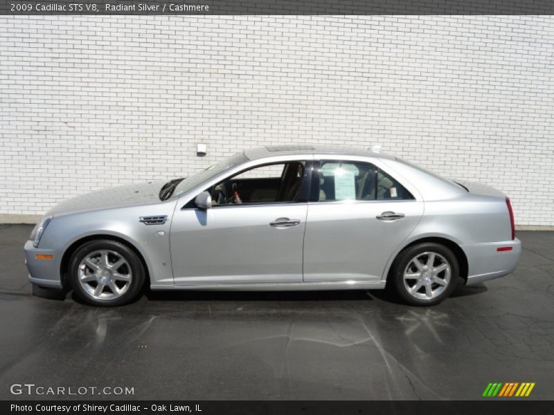 Radiant Silver / Cashmere 2009 Cadillac STS V8