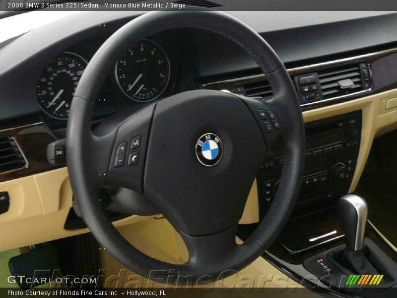 Monaco Blue Metallic / Beige 2006 BMW 3 Series 325i Sedan