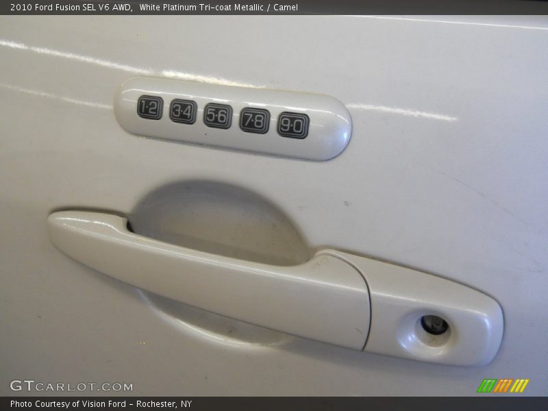 White Platinum Tri-coat Metallic / Camel 2010 Ford Fusion SEL V6 AWD