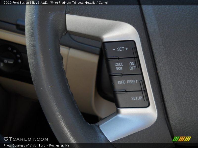 White Platinum Tri-coat Metallic / Camel 2010 Ford Fusion SEL V6 AWD