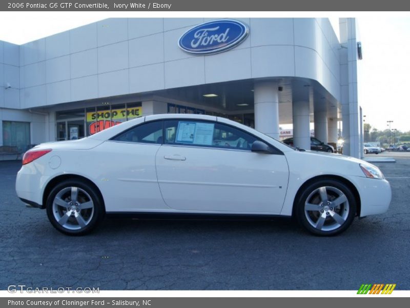 Ivory White / Ebony 2006 Pontiac G6 GTP Convertible