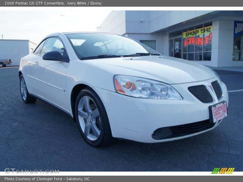 Ivory White / Ebony 2006 Pontiac G6 GTP Convertible