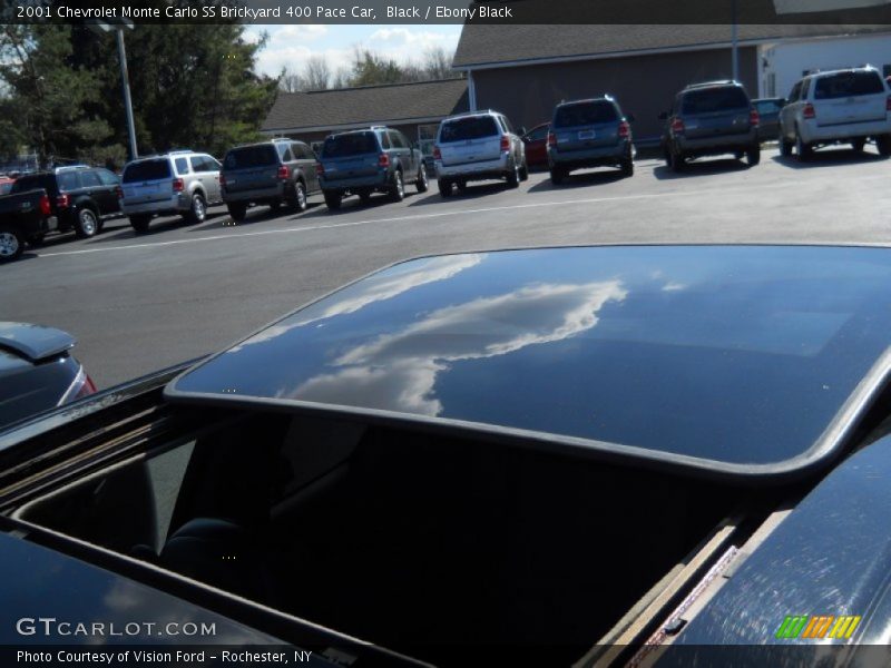Sunroof of 2001 Monte Carlo SS Brickyard 400 Pace Car