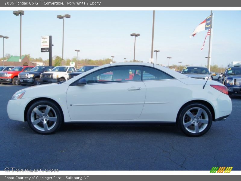 Ivory White / Ebony 2006 Pontiac G6 GTP Convertible