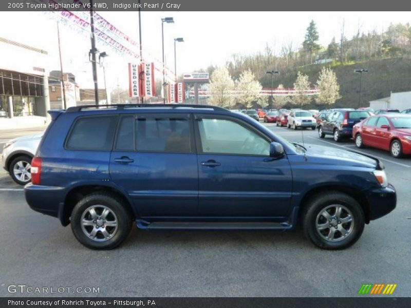 Indigo Ink Pearl / Gray 2005 Toyota Highlander V6 4WD