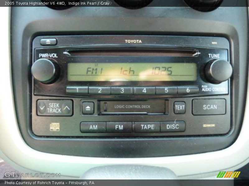 Indigo Ink Pearl / Gray 2005 Toyota Highlander V6 4WD